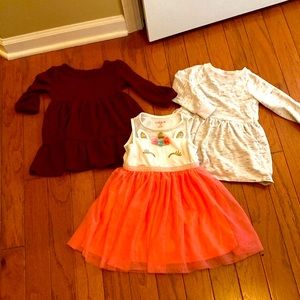 3 Cat & Jack toddlers dresses.
